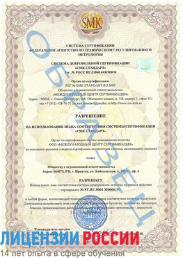 Образец разрешение Южноуральск Сертификат ISO 50001